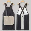 Avental Composto Impermeável Casual para Cozinha Doméstica, Avental Respirável Anti-Manchas, Roupa de Trabalho Artística, Estampa Especial para Mulheres de Catering