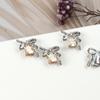 Nuevo lazo de diamantes para decoración de uñas, joyería ligera de lujo con diamantes octogonales, accesorios metálicos para uñas, venta al por mayor, ZS2848