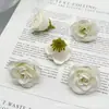 Flores Pequeñas de Rosa Simuladas Flores Broches Hechos a Mano Accesorios Pasadores Materiales de Flor Escena de Boda Cajas de Regalo para el Hogar