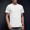 Camiseta de Manga Corta para Hombre Estilo Coreano Moderna Ajustada Cuello Redondo Verano Delgada Estampada Casual Camiseta Tops Talla Grande para Hombres