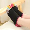 Fabricante Vende Meias Coloridas de Algodão para Dedos dos Pés Femininas, Meias Coloridas de Dedos de Corte Baixo com Meias de Dedos Absorventes de Suor, Meias de Dedos Respiráveis Invisíveis