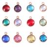 Accesorios para Mini Joyería DIY Europeos y Americanos de 7 mm Colgante Piedra de Nacimiento Collar Pulsera Colgante de Piedra de Cumpleaños de Moda
