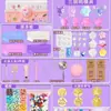 Color transparente cera de gelatina amasado música diy bolsa de material traje molde juguete descompresión para niños artefacto de descompresión para niña