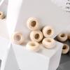 Acessórios para Joias DIY 30mm Furo Grande Contas de Ábaco Cor de Madeira Natural Contas Planas Contas de Madeira Acessórios para Vestuário Fabricante Atacado