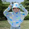 Roupa de Proteção Solar Infantil Seda Gelada 2026 Verão Proteção UV para Meninas e Meninos Estilosa Fina Respirável com Capuz Roupa de Proteção Solar