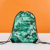Em estoque Mochila saco com cordão de poliéster 210D mochila saco com cordão de publicidade com logotipo impresso cor camuflada esportes ao ar livre costas