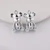 Oso Violento Metálico 3D Acrílico Brillante DIY Colgante de Cadena para Teléfono Hecho a Mano Material de Joyería Accesorios