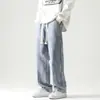 Jeans Transfronterizos para Hombre Otoño 2025 Nuevo Tie-Dye Retro Americano Marca de Moda Resistentes de Pierna Recta Sueltos Pantalones de Mezclilla