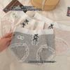 "Maravillosa Sensación de Nube" 10A Algodón Antibacterial Ropa Interior Femenina Dulce Moño Transpirable Entrepierna Larga Calzones de Algodón