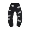 Comércio Exterior Transfronteiriço Alcatraz Estilo Cort Streetwear Americano Hip-Hop Moletom com Capuz Estampado Masculino Tendência Outono e Inverno Calças de Moletom Largas