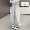 Calça Cargo para Meninas Primavera e Outono 2026 Nova Moda Tendência para Meninas Grandes Calça de Perna Larga Calça Casual de Primavera para Crianças
