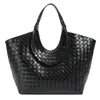 Bolso de Mano Transfronterizo Retro Patrón Tejido Bolso de Mujer Simple Gran Capacidad Bolso de Hombro de Moda Versátil Bolso de Mano para Viajes