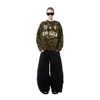 Jeans Jogger Lavado Soltinho Tendência Nova Moda Retro Y2K Europeu e Americano Feminino Roupas Transfronteiriças