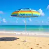 Nuevo Producto de la Fábrica: Sombrilla de Playa Fengcheng con Protección Solar, Sombrilla de Playa Rayada de Poliéster (Altamente Recomendado) con Protección UV