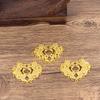 Aleación hueca doble dragón cerradura DIY estilo antiguo hanfu pelo corona collar joyería accesorios horquilla accesorios para el cabello colgante
