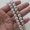 Perlas de Agua Dulce Naturales Sueltas de 9-10 mm, Casi Redondas con Superficie Ligeramente Texturizada, Perlas Enfiladas, Accesorios DIY de Perlas Zhuji