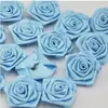Rosa de Fita Feita à Mão 4cm Material para Acessórios de Cabelo diy Caixa de Presente Brinquedo Bolsa de Roupa Flor de Tecido Decorativa