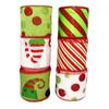 Fita de borda de Natal fita fita cabelo verde do Grinch fita estranha decoração de árvore de Natal fita fábrica em estoque