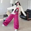 Conjunto de Ropa de Primavera para Niñas 2026 Estilo Nuevo para Niñas Mayores: Conjunto de Dos Piezas: Camiseta de Manga Larga Dopamina y Pantalones Deportivos Anchos para Niños