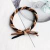 Banda para el cabello de goma trenzada con bloques de colores japoneses y coreanos, banda para el cabello de cuero atrevido, cuerda para el cabello de Corea del Sur, tocado, accesorios para el cabello, tocado de corbata