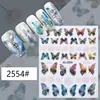 Pegatinas de mariposa para redes sociales, pegatinas para decoración de uñas, surtido de 50, adhesivas, calcomanías de uñas 5D en relieve, venta al por mayor, luz de concha, luminosas