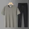 Nova Camiseta de Manga Curta de Verão Conjunto Casual de Verão Camiseta de Manga Curta e Calça Masculina