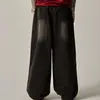 Jeans retro japoneses lavados desgastados para mujer marca de moda de alta calle ins pantalones holgados rectos de pierna ancha pantalones casuales