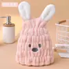 Gorro secador de pelo de felpa de coral engrosado con patrón de ondas, turbante de secado rápido, gorro de ducha súper absorbente para mujer, toalla secadora de pelo
