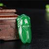 Pingente de paz de sucesso de ágata calcedônia, pingente pequeno de presente para crianças, homens e mulheres, cigarras de jade