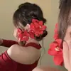 Nuevos Colores Flor Phalaenopsis Pinza de Pato Pinza para el Cabello en la Parte Posterior de la Cabeza para Mujer Pinza Horizontal Lateral Pasador