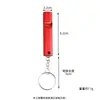 Silbato de Supervivencia, Silbato de Alarma para Terremoto, Silbato de Alta Frecuencia para Exteriores, Silbato de Emergencia de Aleación de Aluminio, Silbato de Salvavidas de un Solo Tubo, Silbato de Alto Decibelio