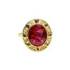 Anillo de Rubí Cultivado Ai Yu Anillo de Corindón Rojo Joyería Vintage para Mujer Fábrica Mayorista Dropshipping S4012909