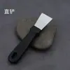 Rascador grande de acero inoxidable para manchas de aceite en el fondo de ollas, herramienta de limpieza pequeña para eliminar suciedad negra y alquitrán, rascador de cocina