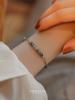 Joyería Recomendada Transfronteriza: Pulsera de Ágata Acuática Piedra Uva, Diseño Original de Nicho, Pulsera de Regalo Estilo Lujo Ligero