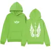 Sudadera con capucha de diseño de marca moderna, estampado de ala americana Hip-Hop, simple y versátil
