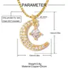 Ouro 18K Flor Borboleta Gato Cachorrinho DIY Cobre Zircônia Pingente Cruz Feminina Amendoim Colar Joia Pingente