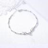 Pulsera estudiante mujer estilo coreano pulsera simple novias Red de asta pulsera de doble capa moderna pareja regalo de cumpleaños mujer