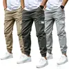 Pantalones jogger funcionales de estilo americano para trabajo, comercio exterior transfronterizo para hombres, pantalones largos para exteriores con múltiples bolsillos, pantalones deportivos casuales holgados