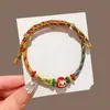 Pulsera con Colgante de Zongzi para Niños DIY Ajustable Festival del Bote del Dragón Cuerda Colorida 2026 Nueva Pulsera del Festival del Bote del Dragón Venta al por Mayor para Puestos de Mercado