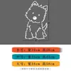 Adesivos de pintura decorativa de canto para portas e janelas de vidro com animais fofos, desenhos animados criativos, porta de correr, janela, anti-colisão, jardim de infância