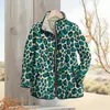 2025 Sitio Independiente TEMU Moda Femenina Abrigo de Algodón Acolchado Serie Estampado de Leopardo Estampado Digital Botón Abrigo de Algodón para Mujer