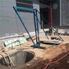 Máquina de izaje de pilotes de perforación freno hidráulico máquina de excavación de agujeros para pilotes grúa pequeña grúa máquina manual de excavación de agujeros para pilotes