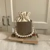 Cadena de Perlas Francesas Estilo Coreano Ins-Inspired Modelo Nuevo 2025 Cordón Personalizado Bolso de Hombro Cruzado Elegante para Mujer