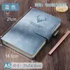 Caderno A5 do fabricante, bloco de notas executivo ultragrosso, simples e espesso, feito sob medida para estudantes universitários, com capa de pele de veado