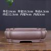 Macetas de Arcilla Morada, Macetas Pequeñas Rectangulares de Cerámica, Macetas para Paisajes de Plantas Verdes Suculentas Bonsái, Macetas de Arcilla Transpirables, Venta al por Mayor de Fábrica
