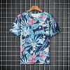 Camiseta de manga corta de seda helada para hombre, diseño de nicho de verano, moderna, a la moda, personalizada, de secado rápido, cuello redondo, venta al por mayor