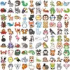 100 Pegatinas de Animales de Dibujos Animados Graffiti Transfronterizas para Decoración, Cuadernos DIY, Teléfonos Móviles, Equipaje, Notas, Pegatinas Impermeables
