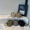 Mini Bolsa Transversal Estilo Japonês 2025 Nova Bolsa Balde Versátil com Cordão Bolsa Pequena Transversal para Viagem Esportes ao Ar Livre