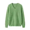 Novedades para Otoño/Invierno 26: Suéter básico de polar con cuello redondo, jersey de polar de cachemira de seda de morera, suéter de lana de corte holgado