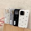 Ins Otoño e Invierno Lunares Franela Adecuado para Funda de Teléfono Móvil Apple 16promax iPhone15 Japón y Corea 14 Avanzado 13 Mujeres X